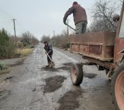 Ремонт дорожнього покриття в с.Чкалове